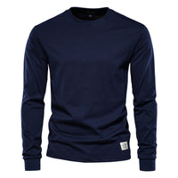 Wynne - Bequemes Langarmshirt in Dunkelblau