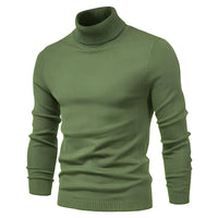 Harvey - Eleganter Rollkragenpullover in Grün