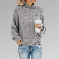 LUNA - KLASSISCHER SKANDINAVISCHER STRICKPULLOVER FÜR FRAUEN in Grau