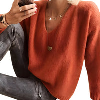 Dorris - Bequemer und kuscheliger Pullover in Orange