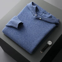 Morris - Kapuzen-Sweatshirt für Männer in Blau