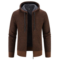 Alarik - Strickjacke für Männer in Orange