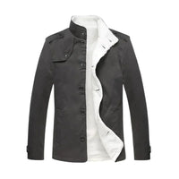 LORENZ - Gepolsterte Winterjacke aus Baumwolle für Herren in Grau