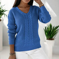 Rena | Warmer Pullover für Damen in Blau