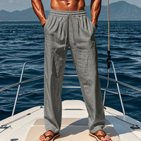 Timo | Atmungsaktive Baumwoll-Sporthose in Grau