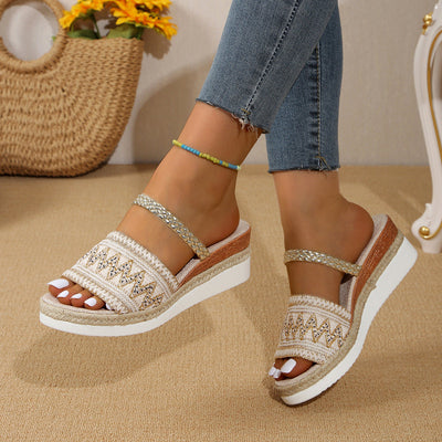 Holly | Elegante Sandalen mit Wellenmuster für Damen