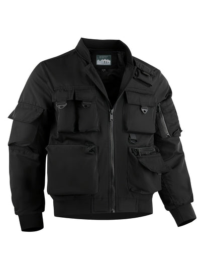 Taktische Mehrfach-Taschen Cargo Windbreaker Outdoor Jacke für Herren | Perfekt für Outdoor-Aktivitäten