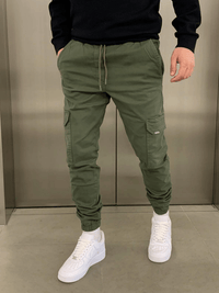 Matthis | Cargo Jogger Fit in Legergroen