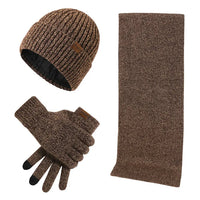 Tough Winter Set mit Mütze, Schal und Handschuhen in Khaki