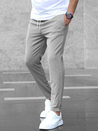 Kristof | Herren Slim Fit Chinohose in Grau