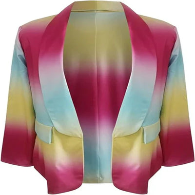 Thanea | damen langarm tie dye blazer