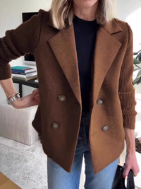 REYA – Der leichte frühlings-mantel mit urbanem charme in Braun
