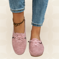 Aafke - Damen Slipper für Empfindliche Füße mit Umfassender Unterstützung in Rosa