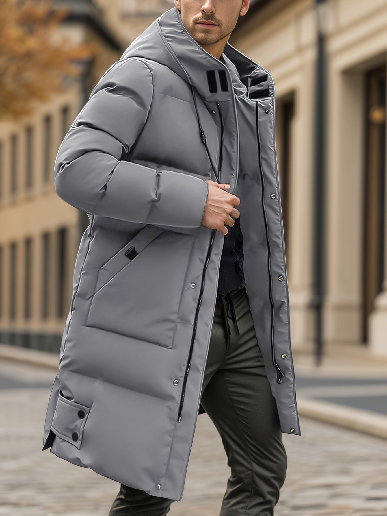 Warme Verdickte Mittel-Lange Daunen Winterjacke für Herren | Ideal für den Winter