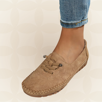 Aafke - Damen Slipper für Empfindliche Füße mit Umfassender Unterstützung in Braun