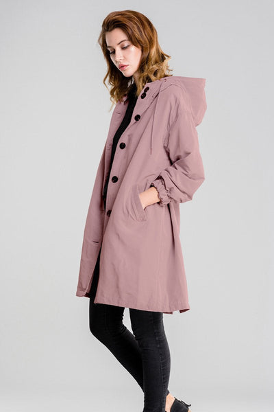 Stylische Wasserdichte Windbreaker Regenjacke in Oversize mit Kapuze für Damen | Ideal für den Winter
