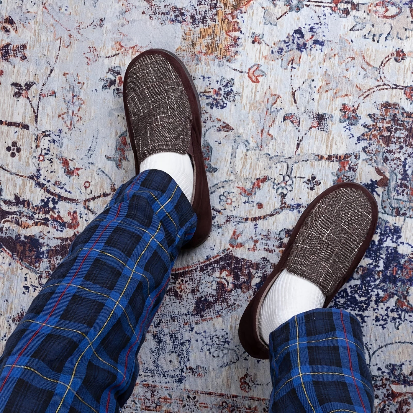 Fudus | Bequemer Leichter Herren Hausschuh Mit Viskoelastischem Schaum