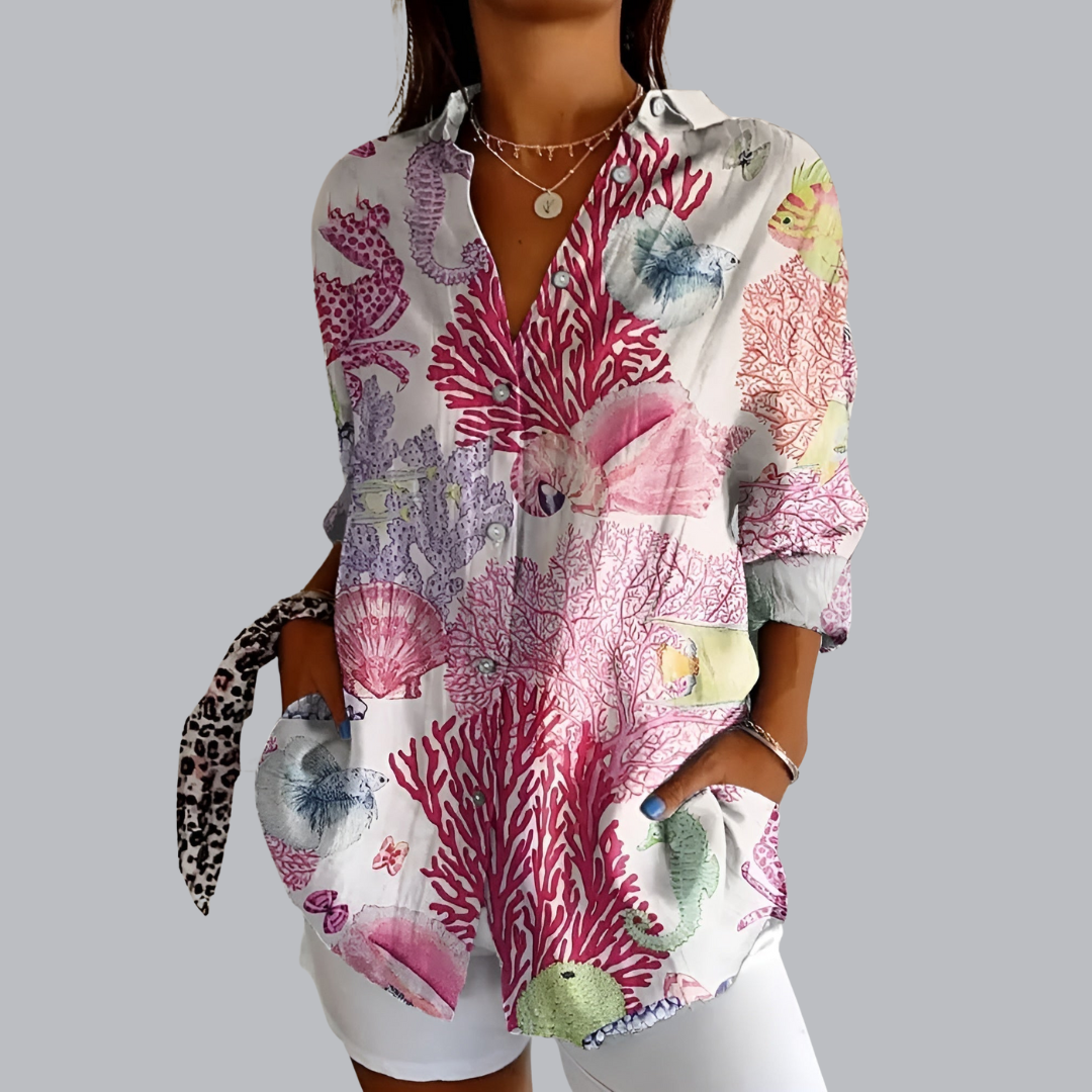 Irmgard™ | Weite Bluse mit elegantem Schnitt