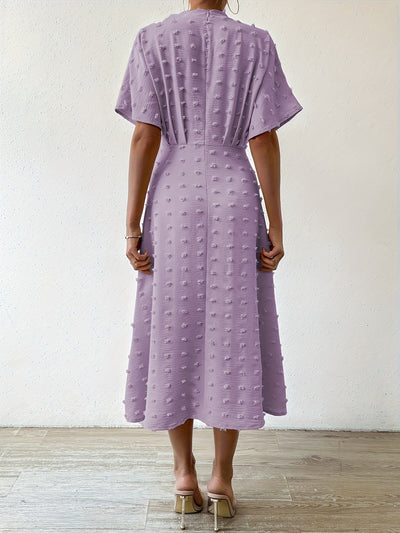 Mazi | Stilvolles Plisseekleid mit Rüschen