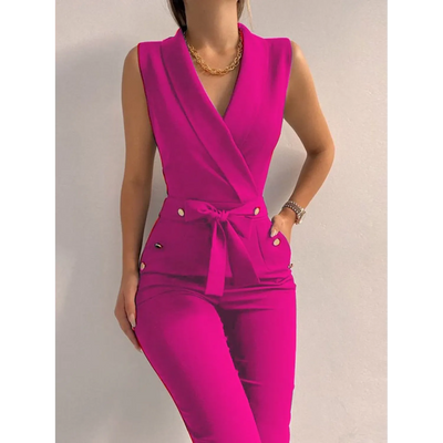 Sassie | Eleganter Langer Jumpsuit