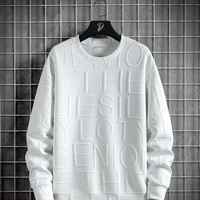 Herren-Rundhals-Pullover -MATIS in Weiß