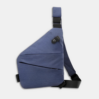 Liv | Sichere Schultertasche aus Nylon in Dunkelblau