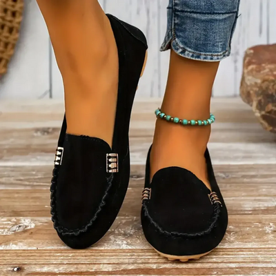Monami | Metallen Dekor Loafer - Casual Slip-On Flats