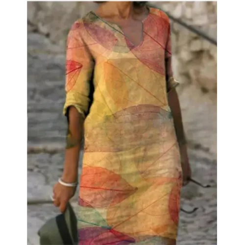 Frühlingszauber | Mini Kleid mit Blumendesign und V-Ausschnitt für Damen