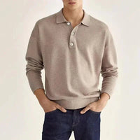 Maxim – LANGARM-POLOSHIRT in Beige