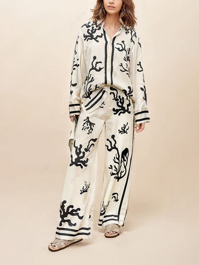 Anja - Modernes Gestreiftes Outfit-Set für Frauen