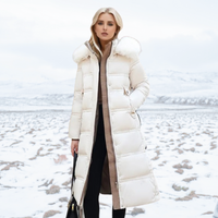 Jacqueline - Elegante Winterjacke für Damen in Weiß