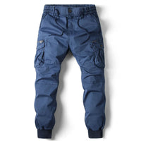 Niel | Herren Cargo Jogger mit Rippbündchen in Blau