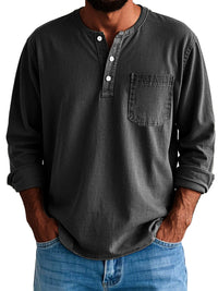 Logan™ - Herren Langarmhemd in Schwarz