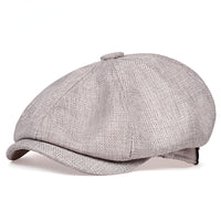 Luftige Retro-Herrenkappe für Frühling und Sommer in Grau