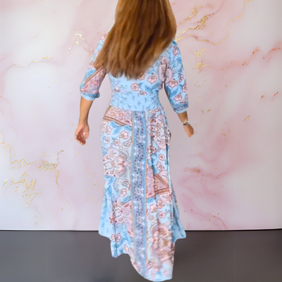 Anke™| Elegantes Sommerkleid mit V-Ausschnitt