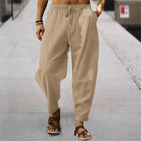 Titus - Bequeme Hose mit Kordelzug in Khaki