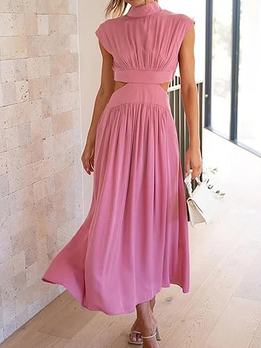 Maxikleid mit Cut-Out-Taille für Damen