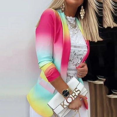 Thanea | damen langarm tie dye blazer