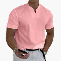 Herrenpoloshirt Moderne Stil Elegant für Entspannte oder Stilvolle Erscheinung in Rosa