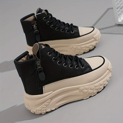 Lässige Plateau Knöchelhohe Sneaker für Damen | Perfekt für lässige Tage