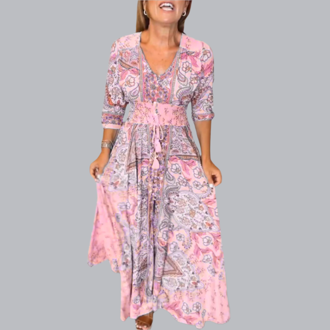 Marga™ | Elegantes Sommerkleid mit V-Ausschnitt