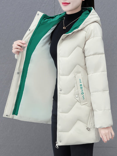 Casual Puffer Wintermantel mit Taschen für Damen | Ideal für den Winter