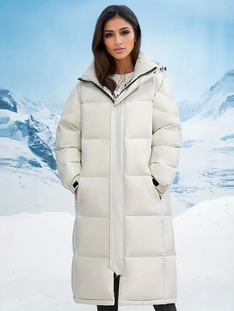 Stylischer Langer Winter Daunenmantel für Damen | Ideal für den Winter