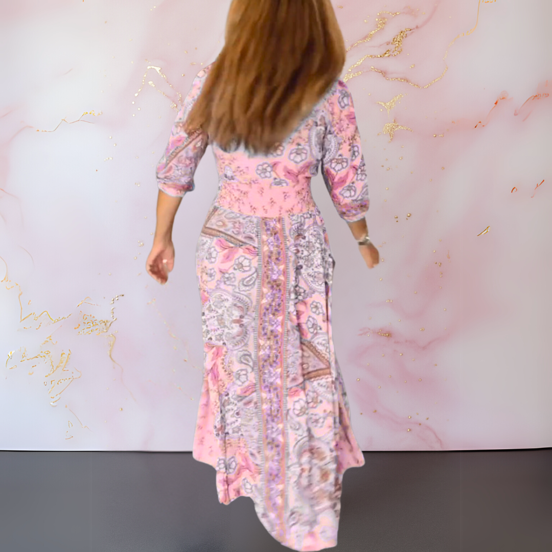 Anke™| Elegantes Sommerkleid mit V-Ausschnitt