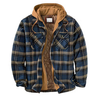 Flynn - Schicke Jacke mit Kapuze in Dunkelblau