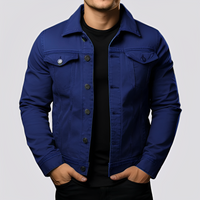 Maxwell - Traditionelle Männerjacke aus robustem Stoff in Marineblau