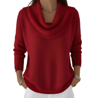 Marva - Moderner und bequemer Damenpullover in Rot