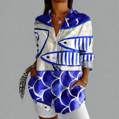 Delia™ – Zeitlose Vintage-Bluse mit liebevollen Handdetails