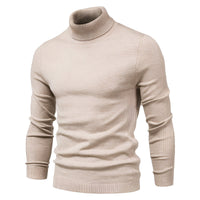 Harvey - Eleganter Rollkragenpullover in Khaki