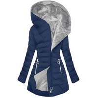 Jasmine - Modische Damen-Kapuzenjacke in Blau
